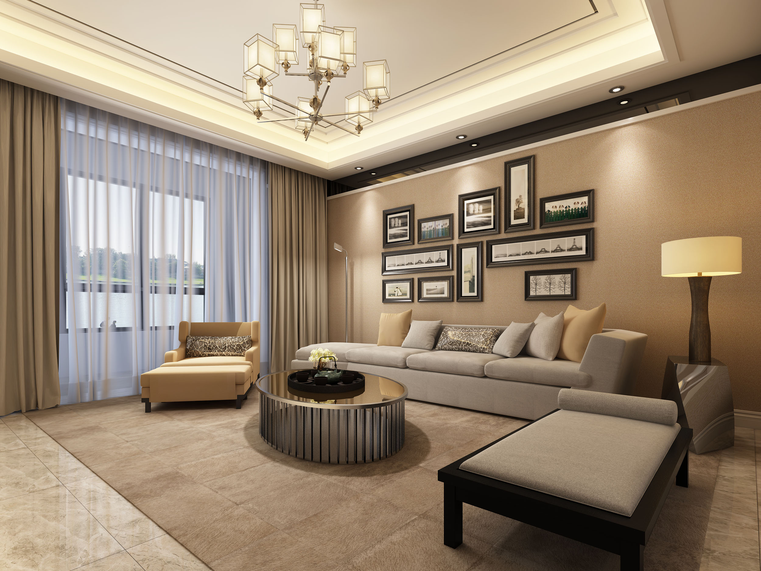 贵阳未来方舟大平层,现代风格装修设计案例!