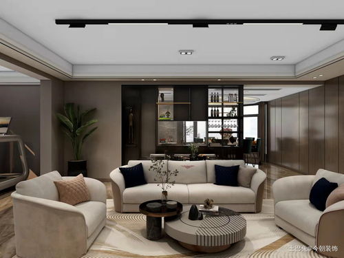 260㎡现代轻奢风四居室装修案例 回归生活本质的实景赏析