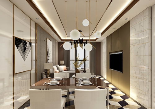 110平现代简约三居装修效果案例 打造极简舒适的家