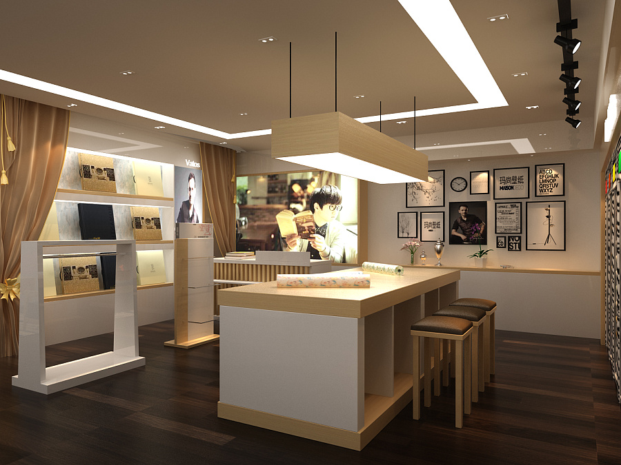 玛尚壁纸品牌专卖店SI形象策划与设计——上海班德品牌设计的原创空间美学